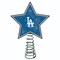 The Memory Company 10" Lighted Blue and White Star MLB Los Angeles Dodgers Christmas Tree Topper